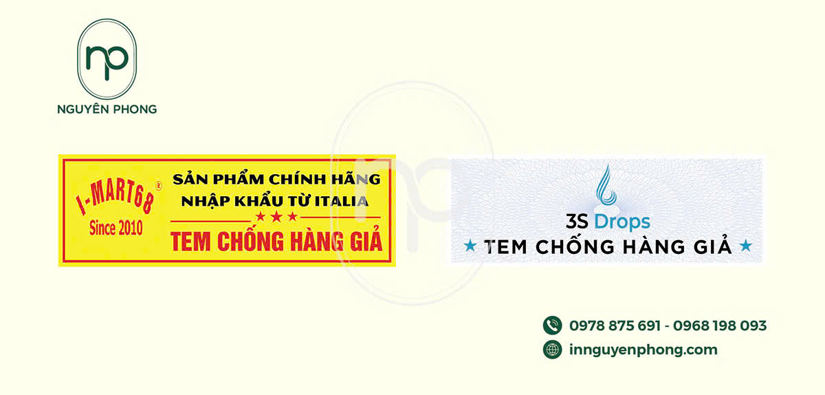 Mẫu tem chống hàng giả